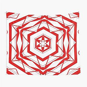 Simply red and white 2 Tapestry