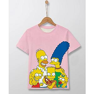 The Simpsons Family Picture Cartoon Print T-shirts