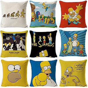 The Simpson Cartoon 45cm Happy Family Pillow Cover