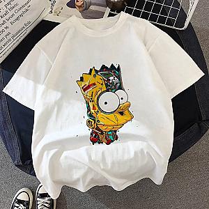 The Simpsons Cute Bart Game Cartoon Print Children's T-Shirt