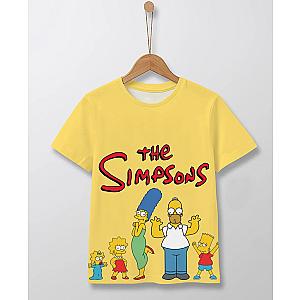 The Simpsons Family Printed Round Neck Short Sleeve T-Shirt