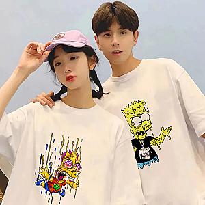 The Simpsons Cartoons Casual Fashion Unisex Streetwear T-shirts