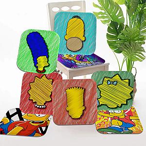 The Simpsons Cartoon Modern Minimalist Style Seat Pad