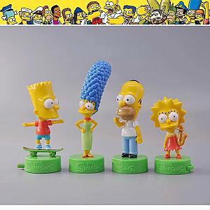 The Simpson Homer Marge Bart Lisa Clown Mini Doll Action Figure Toys