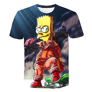 Simpsons Cartoon 3D Print Streetwear Oversized T-Shirt