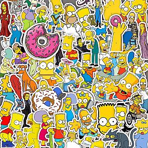 10/30/50PCS Simpson Family Cartoon Comedy Stickers