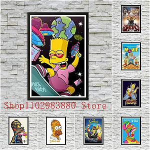 The Simpsons Cartoon Canvas Painting Posters