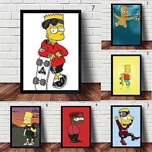 The Simpsons Bart Canvas Painting Wall Art Picture