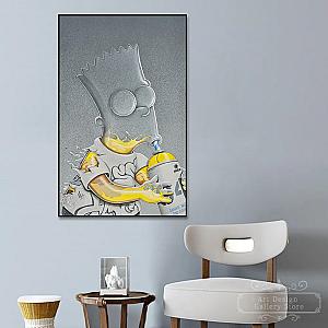 The Simpsons Bart Drinking Portrait Poster