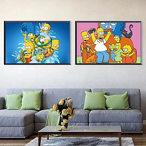 Cartoon The Simpsons Animation Canvas Painting Picture