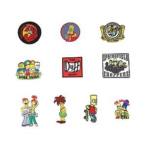 Cartoon The Simpsons Patches for Clothing Embroidery Patches