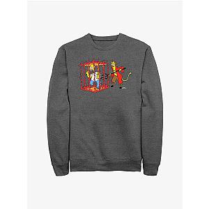 The Simpsons Sweatshirts - The Simpsons Devil Flanders Crew Sweatshirt