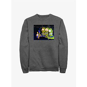 The Simpsons Sweatshirts - The Simpsons Tree House Of Horror Aliens Crew Sweatshirt