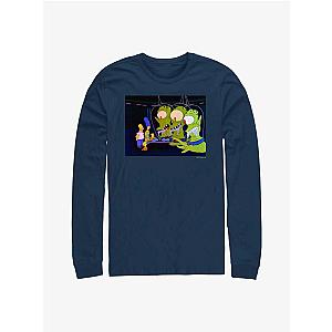 The Simpsons Long Sleeves - The Simpsons Tree House Of Horror Aliens Long-Sleeve T-Shirt