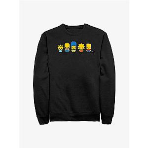 The Simpsons Sweatshirts - The Simpsons Chibi Lineup Crew Sweatshirt
