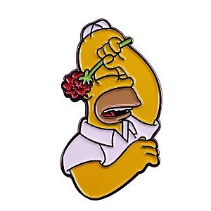 The Simpsons Pins - The Simpsons Roses Crying Man Pin