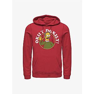 The Simpsons Hoodies - The Simpsons Okily Dokily Ned Flanders Dad Hoodie