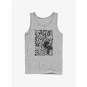The Simpsons Tank Tops - The Simpsons Pop Art Family Tank