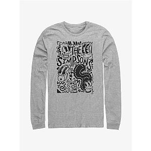 The Simpsons T-Shirts - The Simpsons Pop Art Family Long Sleeve T-Shirt