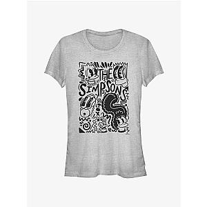 The Simpsons T-Shirts - The Simpsons Pop Art Family Girls T-Shirt