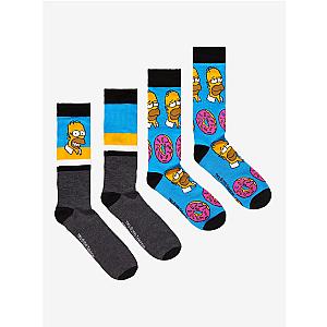 The Simpsons Socks - The Simpsons Homer Crew Socks 2 Pair
