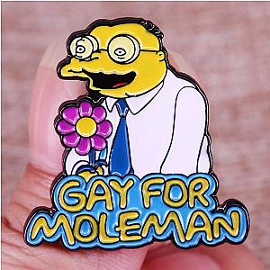 The Simpsons Pins - The Simpsons Gay For Moleman Pin