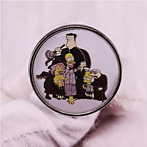 The Simpsons Pins - The Simpsons Family Mirror Pin