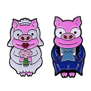 The Simpsons Pins - The Simpsons Couple Pig Pin