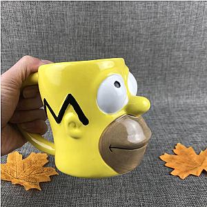 Simps Family Yellow 3D Three-dimensional Cartoon Ceramic Mug