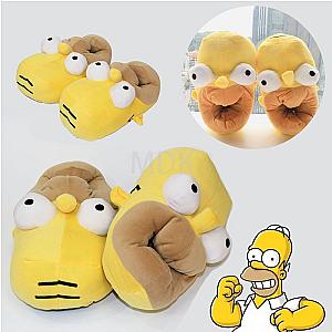 The Simpsons Slippers - Home Slippers Simpson Shoes Non-slip Soft Winter Warm House Slippers