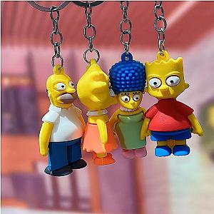 The Simpsons Keychains - Cartoon The Simpsons Pendant Kawaii Keychain
