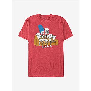 The Simpsons T-Shirts - The Simpsons Skeleton Family Couch T-Shirt