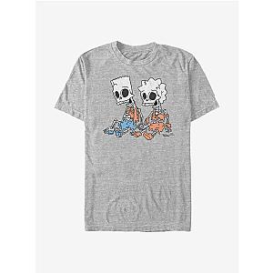 The Simpsons T-Shirts - The Simpsons Skeleton Bart And Lisa T-Shirt