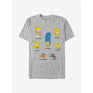 The Simpsons T-Shirts - The Simpsons Family Faces T-Shirt