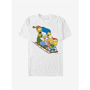The Simpsons T-Shirts - The Simpsons Gone Sledding T-Shirt