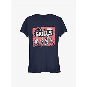 The Simpsons T-Shirts - The Simpsons Mad Dad Skills Girls T-Shirt