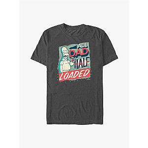 The Simpsons T-Shirts - The Simpsons Homer All Dad Half Loaded T-Shirt