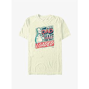 The Simpsons T-Shirts - The Simpsons All Dad Half Loaded T-Shirt