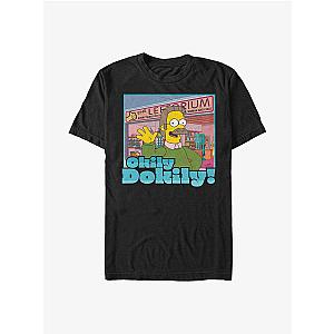 The Simpsons T-Shirts - The Simpsons Ned Flanders Okily Dokily! T-Shirt