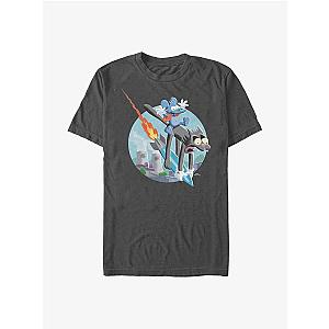 The Simpsons T-Shirts - The Simpsons Itchy &amp; Scratchy Riding Missle T-Shirt