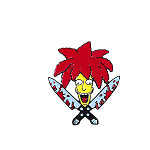 The Simpsons Pins - The Simpsons Knifes Pin