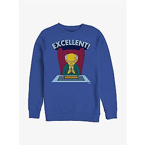 The Simpsons Sweatshirts - The Simpsons Excellent Burns Crew Sweatshirt
