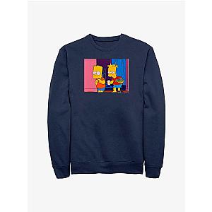 The Simpsons Sweatshirts - The Simpsons Double Bart Crew Sweatshirt