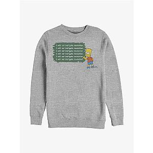 The Simpsons Sweatshirts - The Simpsons Bart Instigate A Revolution Crew Sweatshirt