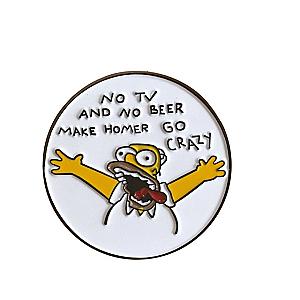The Simpsons Pins - The Simpsons No TV And No Beer Pin