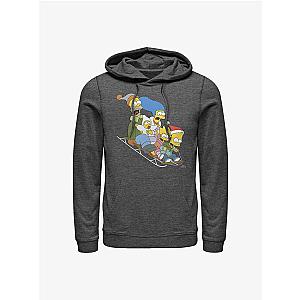 The Simpsons Hoodies - The Simpsons Gone Sledding Hoodie