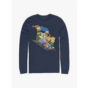 The Simpsons Long Sleeves - The Simpsons Gone Sledding Long-Sleeve T-Shirt