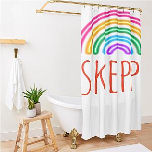 Rainbow Skeppy Shower Curtain Premium Merch Store