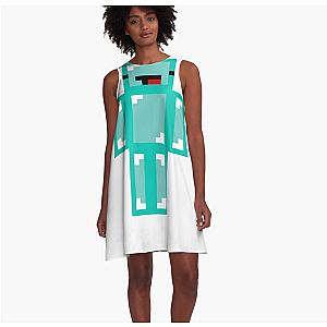 Graphic Skeppy Vaporwave Design A-Line Dress Premium Merch Store