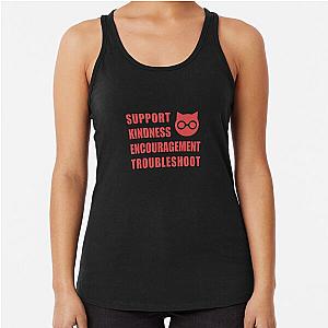 SKET Dance - Sket Dan Symbol with Acronym Expansion Red Racerback Tank Top